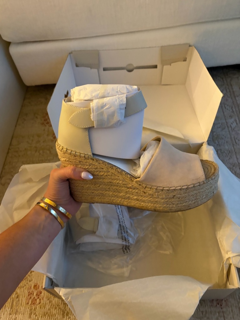 Marc Fisher LTD Alida Espadrille Platform
Wedge Sandals Suede Size 10 - NWT/NIB